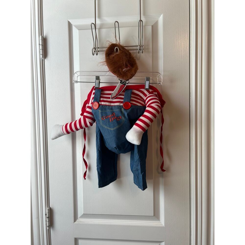 Chuckie Dog Costume with Wig and Sword Attached For XS Dog